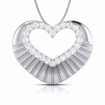 Load image into Gallery viewer, Platinum Diamond Heart Pendant Set JL PT P BT 37-E  Pendant Jewelove.US
