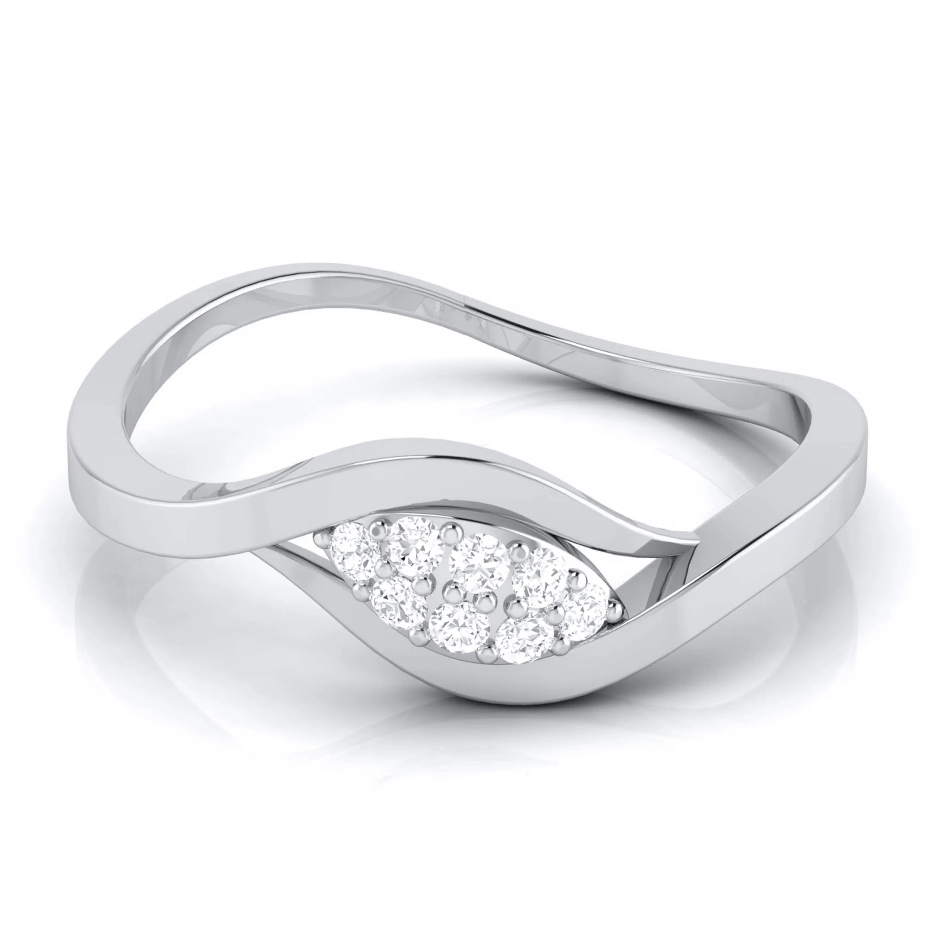 Platinum Diamond Ring for Women JL PT LR-57   Jewelove.US