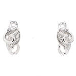 Load image into Gallery viewer, Platinum Earrings Designed as Leaves Pendant Set SJ PTO E 108   Jewelove.US
