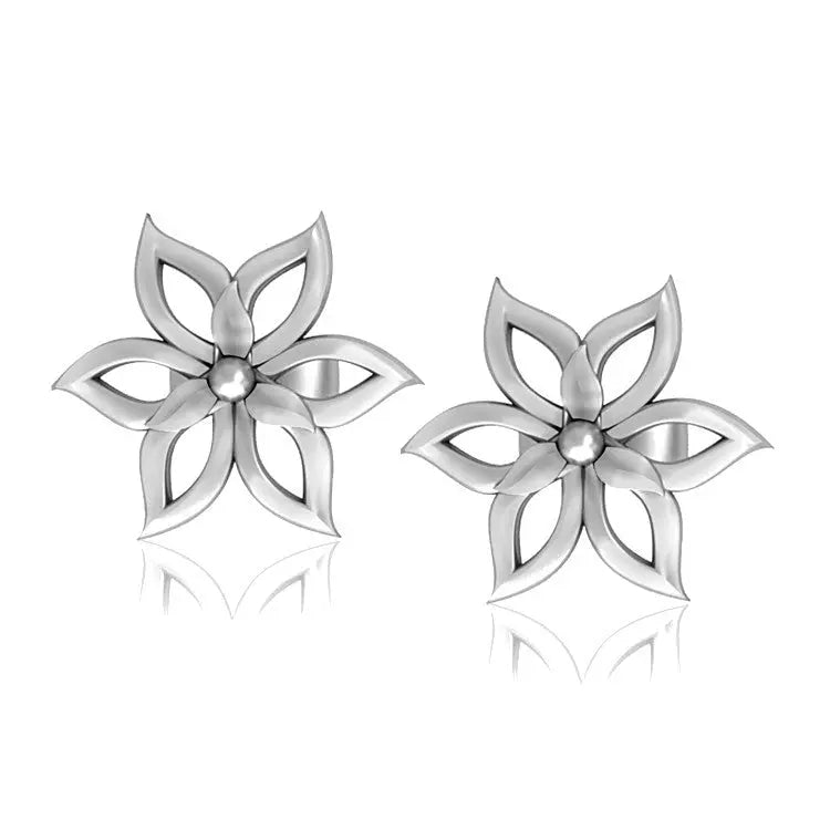 Platinum Earrings for Kids Flower Design JL PT E 164   Jewelove™