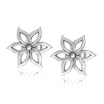 Load image into Gallery viewer, Platinum Earrings for Kids Flower Design JL PT E 164   Jewelove™
