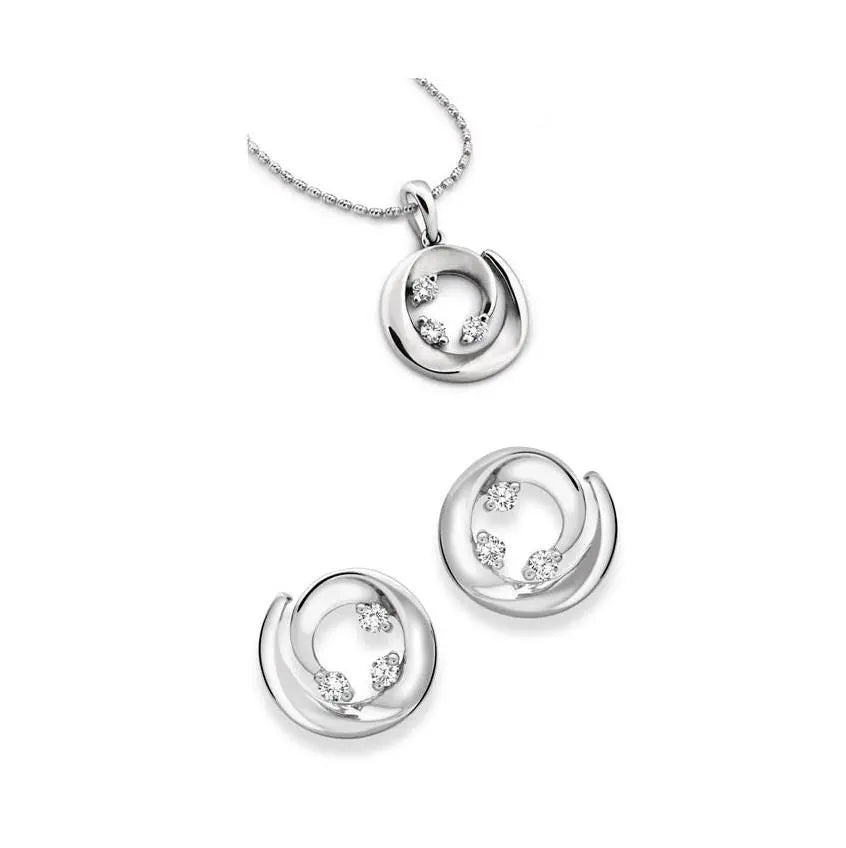 Platinum Earrings, The Circle of Life JL PT E 114   Jewelove.US