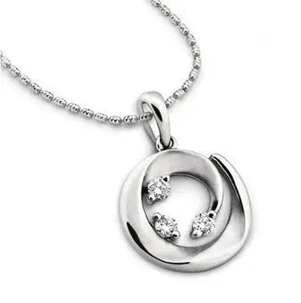 Platinum Earrings, The Circle of Life JL PT E 114  Pendant-only-SI-IJ Jewelove.US