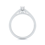 Load image into Gallery viewer, Platinum Engagement Ring for Women with Diamonds on Shank JL PT R-73   Jewelove.US
