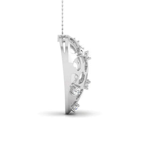 Platinum Heart Pendant with Diamonds JL PT P 8184   Jewelove.US