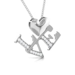 Load image into Gallery viewer, Platinum Heart Pendant with Diamonds JL PT P 8218   Jewelove.US
