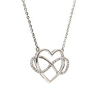 Load image into Gallery viewer, Platinum Infinity Heart Pendant with Diamonds JL PT P 170   Jewelove.US
