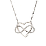 Load image into Gallery viewer, Platinum Infinity Heart Pendant with Diamonds JL PT P 170   Jewelove.US
