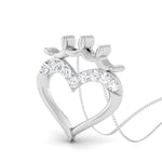 Load image into Gallery viewer, Platinum Infinity Heart Pendant with Diamonds JL PT P 8215   Jewelove.US
