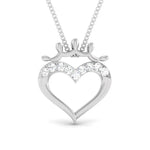 Load image into Gallery viewer, Platinum Infinity Heart Pendant with Diamonds JL PT P 8215   Jewelove.US
