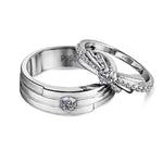 Load image into Gallery viewer, Platinum Love Bands - Symbolic Union JL PT 587  Both Jewelove.US
