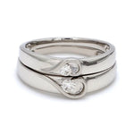 Load image into Gallery viewer, Platinum Love Bands with Complementary Hearts JL PT 243   Jewelove
