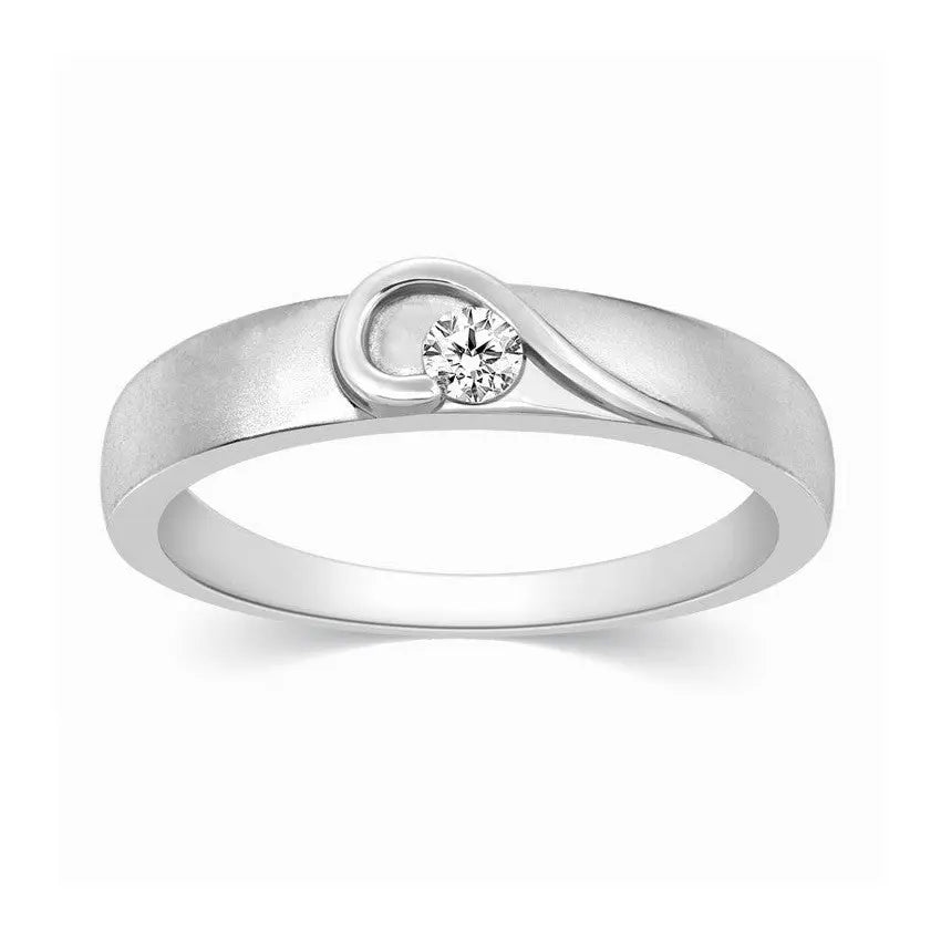 Platinum Love Bands with Complementary Hearts JL PT 243  Men-s-Ring-only-VVS-GH Jewelove