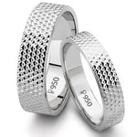 Load image into Gallery viewer, Platinum Love Bands with Diamond Cut JL PT 123   Jewelove
