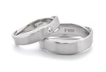 Load image into Gallery viewer, Platinum Love Bands with a Twist JL PT 111   Jewelove
