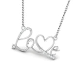 Load image into Gallery viewer, Platinum Love Pendant with Diamonds JL PT P 169   Jewelove.US
