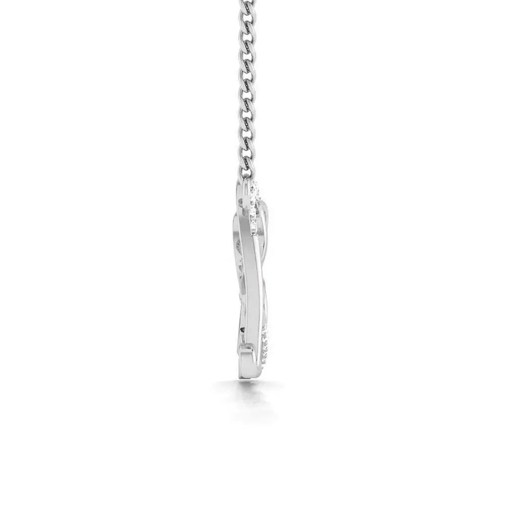 Platinum Love Pendant with Diamonds JL PT P 169   Jewelove.US