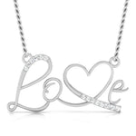 Load image into Gallery viewer, Platinum Love Pendant with Diamonds JL PT P 169   Jewelove.US
