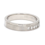 Load image into Gallery viewer, Platinum Men’s Band with 5 Diamonds JL PT 904   Jewelove.US
