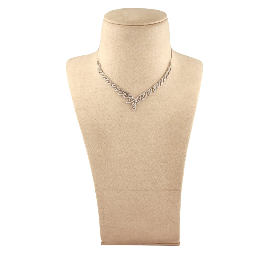 Platinum Necklace with Diamonds JL PT N33   Jewelove