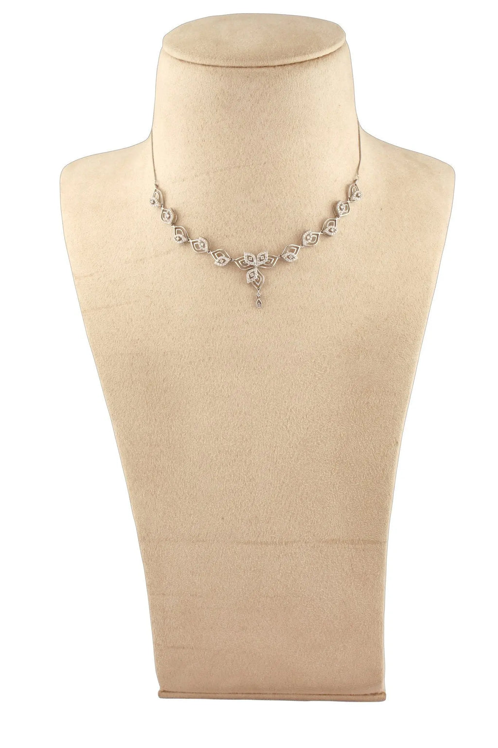 Platinum Necklace with Diamonds JL PT N34   Jewelove