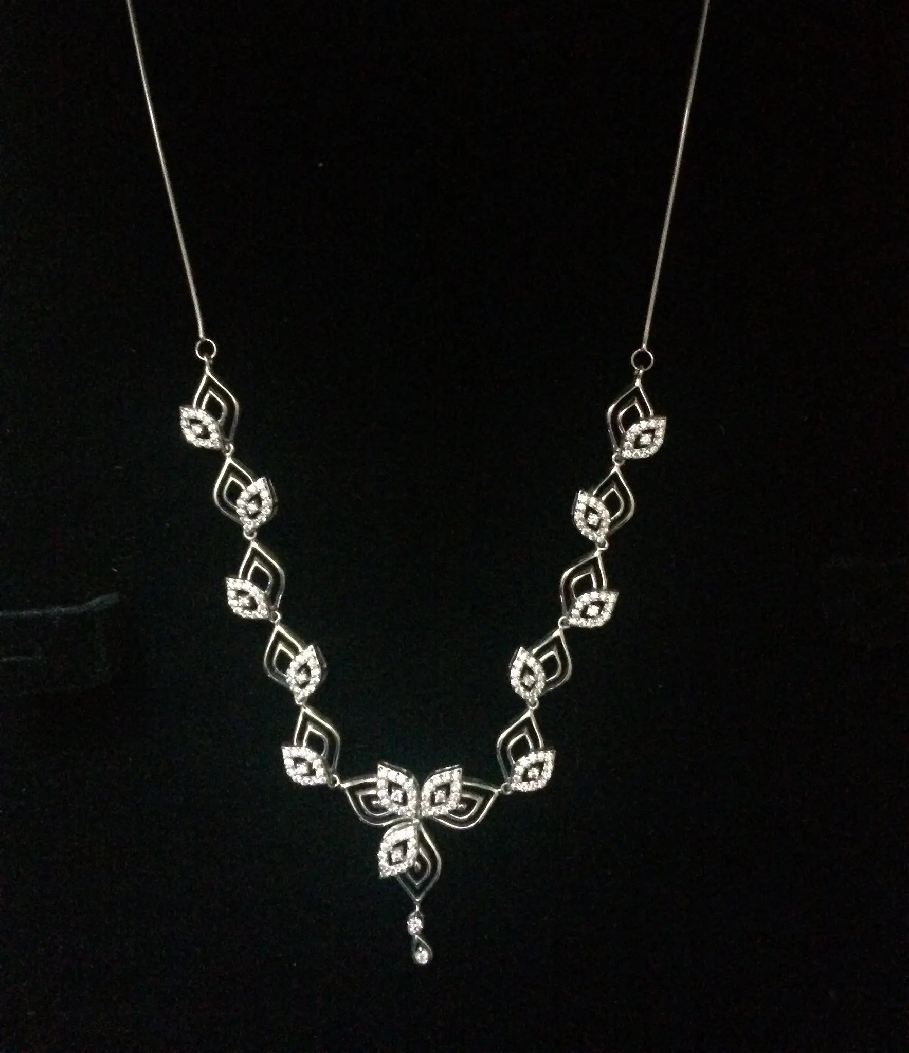 Platinum Necklace with Diamonds JL PT N34   Jewelove