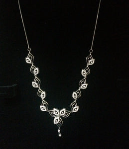 Platinum Necklace with Diamonds JL PT N34   Jewelove
