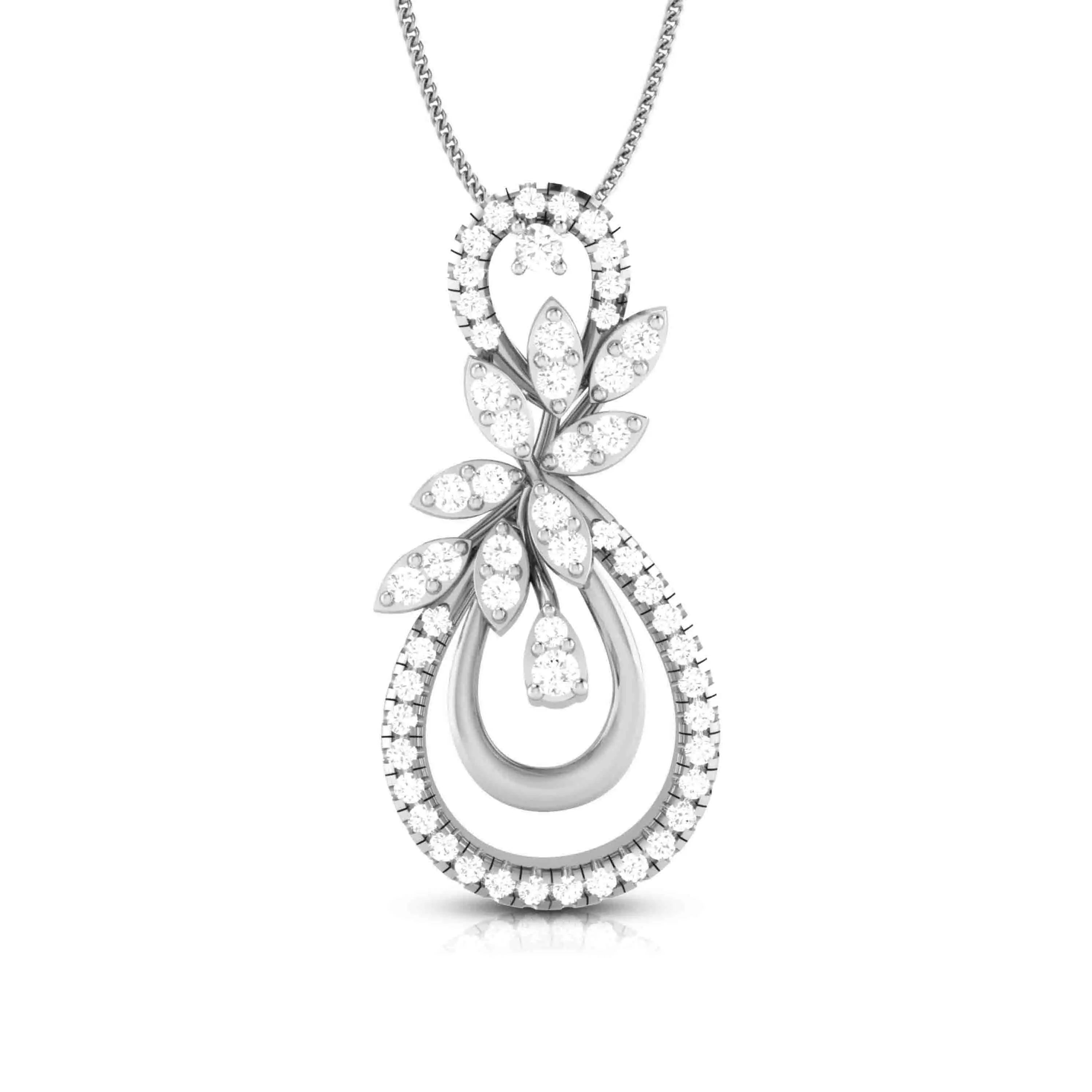 Platinum Pendant Set with Diamonds JL PT P 5   Jewelove.US