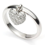 Load image into Gallery viewer, Platinum Ring with Diamond Heart Pendant JL PT 286   Jewelove
