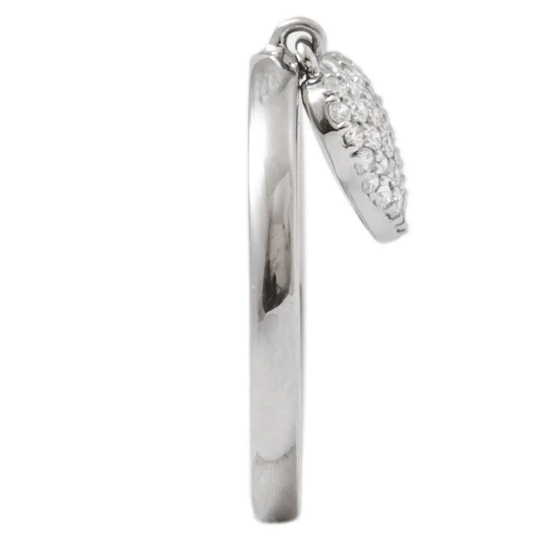 Platinum Ring with Diamond Heart Pendant JL PT 286   Jewelove