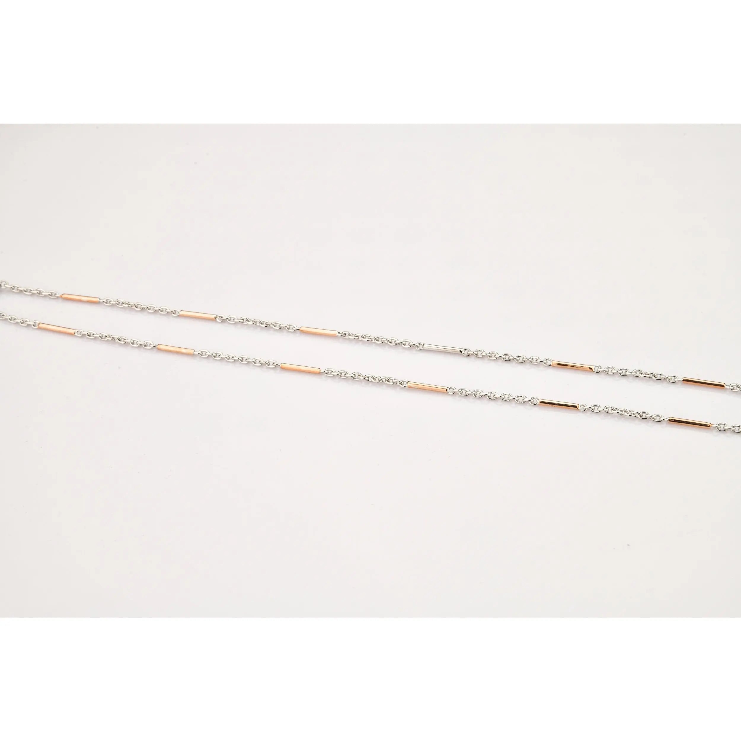 Platinum Rose Gold Chain JL PT CH 807   Jewelove.US