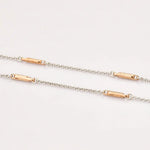 Load image into Gallery viewer, Platinum Rose Gold Designer Loops Chain JL PT CH 805   Jewelove.US
