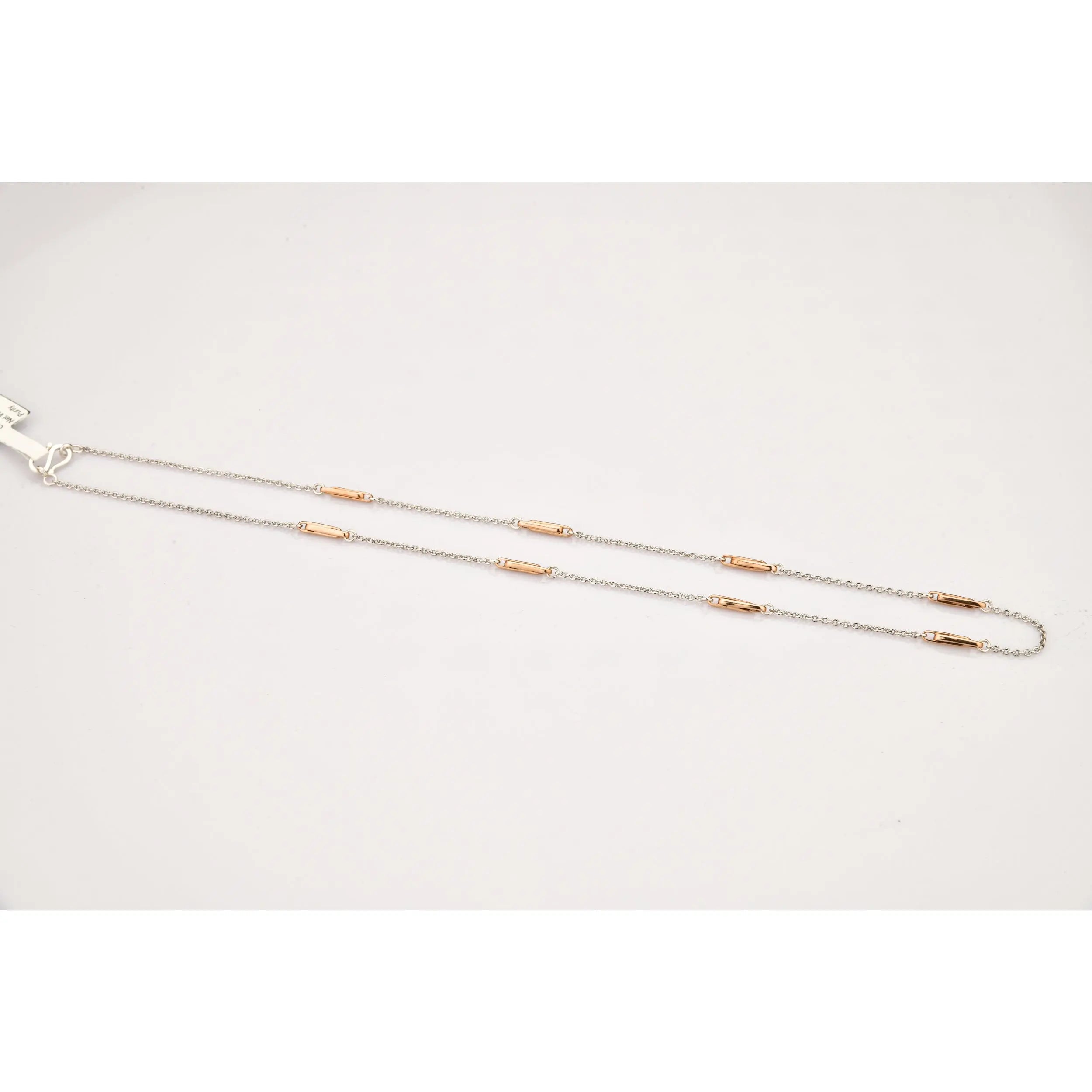 Platinum Rose Gold Designer Loops Chain JL PT CH 805   Jewelove.US
