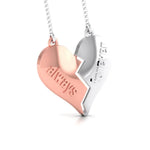 Load image into Gallery viewer, Platinum Rose Gold Fusion Pendant Always Forever JL PT P 8114   Jewelove.US
