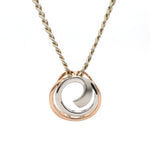 Load image into Gallery viewer, Platinum Rose Gold Fusion Pendant with Circles JL PT P 176   Jewelove.US
