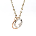 Load image into Gallery viewer, Platinum Rose Gold Fusion Pendant with Circles JL PT P 176   Jewelove.US
