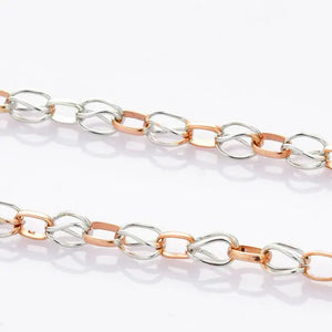 Platinum Rose Gold Linked Chain JL PT CH 900   Jewelove.US