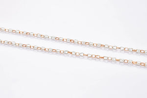 Platinum Rose Gold Linked Chain JL PT CH 900   Jewelove.US