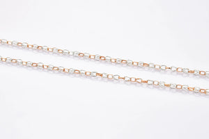 Platinum Rose Gold Linked Chain JL PT CH 900   Jewelove.US