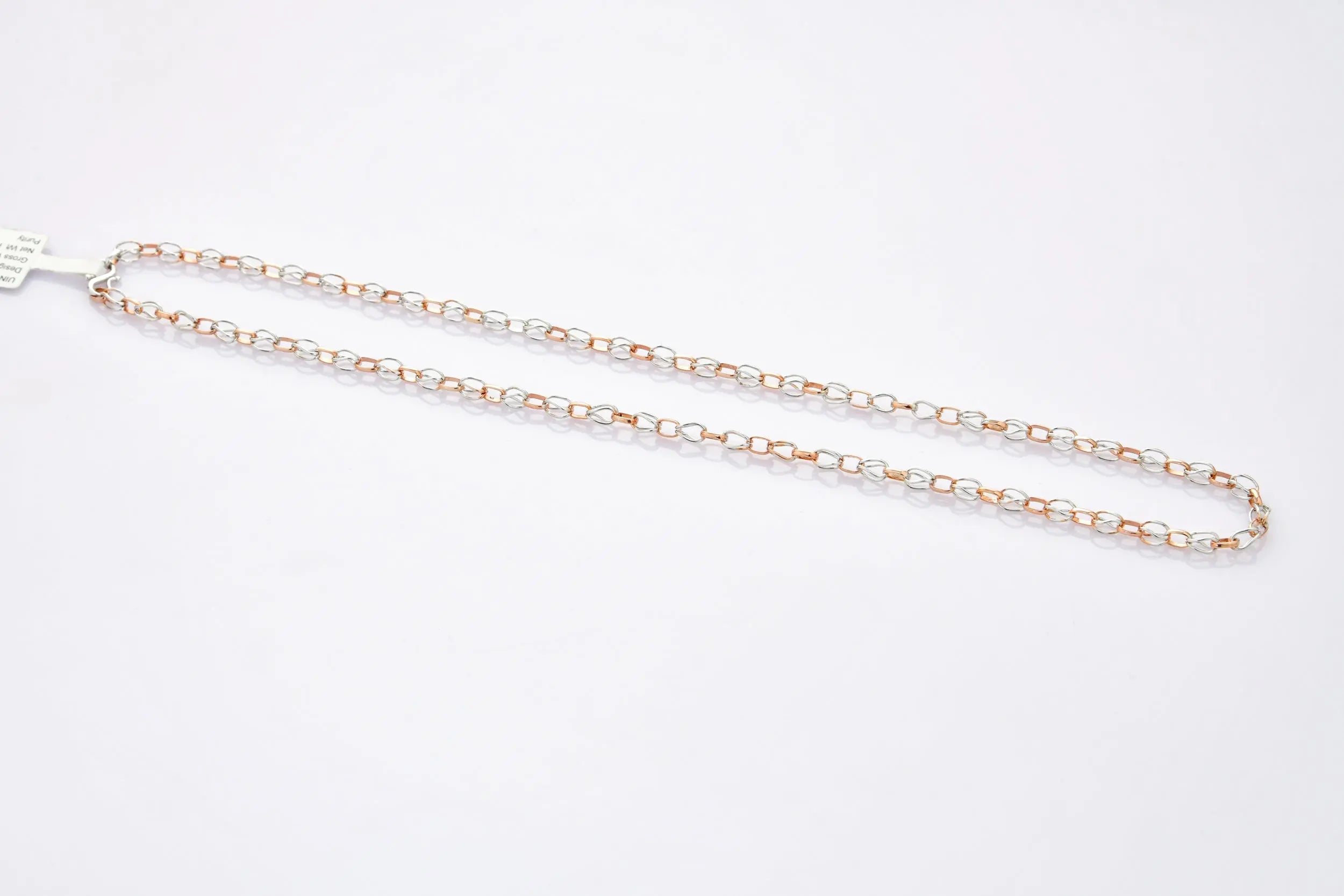 Platinum Rose Gold Linked Chain JL PT CH 900   Jewelove.US