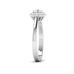 Load image into Gallery viewer, 2-Carat Lab Grown Solitaire Halo Diamond Platinum Engagement Ring JL PT LG G 6998-D
