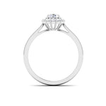 Load image into Gallery viewer, 2-Carat Lab Grown Solitaire Halo Diamond Platinum Engagement Ring JL PT LG G 6998-D
