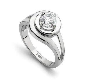 Platinum Solitaire Engagement Ring with Carat Plus Diamond JL PT 504   Jewelove