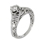 Load image into Gallery viewer, Platinum Solitaire Engagement Ring with Engraving JL PT 506   Jewelove
