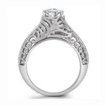 Load image into Gallery viewer, Platinum Solitaire Engagement Ring with Engraving JL PT 506   Jewelove
