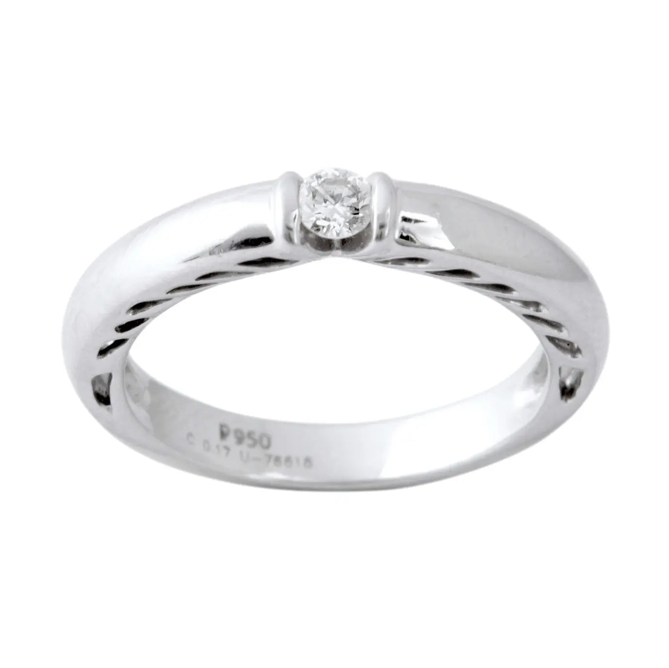 Platinum Solitaire Ring for Men by Jewelove JL PT 401   Jewelove
