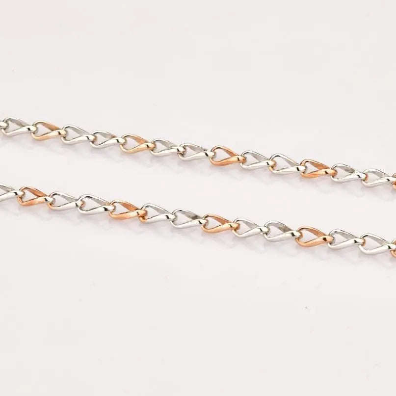Platinum & 18K Rose Gold Chain JL PT CH 823   Jewelove.US