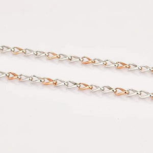 Platinum & 18K Rose Gold Chain JL PT CH 823   Jewelove.US