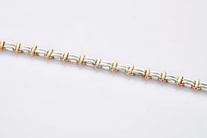 Platinum & Rose Gold Bracelet for Men JL PTB 705   Jewelove.US