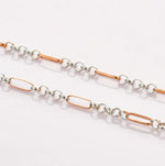 Load image into Gallery viewer, Platinum &amp; Rose Gold Chain for Men JL PT CH 868   Jewelove.US
